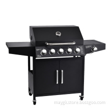 Outdoor Propane Gas Grill With Side Burner